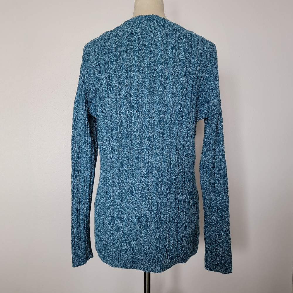 Croft & Barrow V-Neck Cable Knit Sweater - Picture 2 of 4